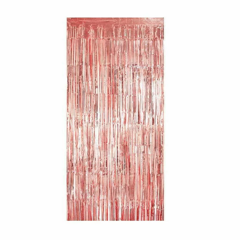 PM-613004 Foil Mylar Curtain - ROSE GOLD 2m x 0.9m