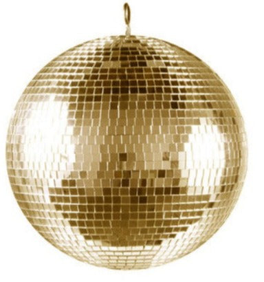 GOLD Disco Mirror Ball - 30" (75cm)