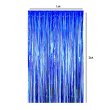 PM-613077 Foil Mylar Curtain - BLUE 2m x 1m