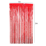 PM-613074 Foil Mylar Curtain - RED 2m x 1m