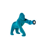 Qeeboo KONG  XS - Velvet Finish - Light Blue
