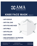 KN95 Mask Non-Woven (TGA Approved) Pack of 2