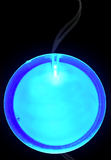 Flashing Circle Pendant Necklace