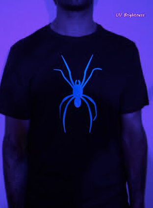 T-Shirt - Spider UV Blue