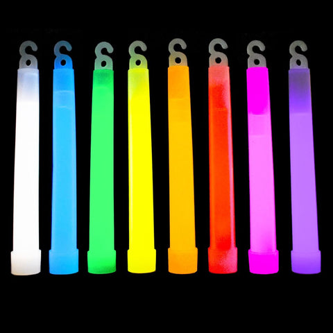 6" Glow Sticks With Lanyard One Colour (Pack of 25)
