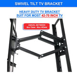 DA-2AV Swivel/Tilt TV Wall Bracket 42-70" 70kg Capacity