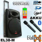 E-Lektron EL38-M 15" 900W Battery Portable PA System