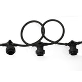 5m Outdoor Festoon Belt String Light - Black