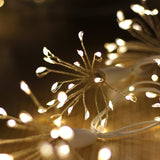 8.7m Micro LED Flowers String Light Chain - White Cord