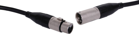 Amphenol - 1m 3 Pin XLR Male to Female XLR Microphone Cable