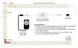 X3201A - 3528 White 12 Volt LED Strip Light 5m IP65 UV