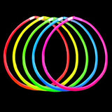 22" Assorted Colour Glow Necklace (Pack of 50)