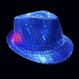 Light Up Sequin Flashing Fedora