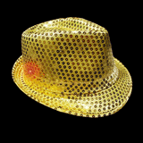 Light Up Sequin Flashing Fedora