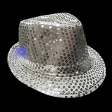 Light Up Sequin Flashing Fedora