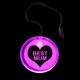 Flashing Circle Pendant Necklace - Best Mum