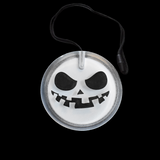 Flashing Circle Pendant Necklace - Scary Face