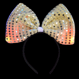 Flashing Sequin Bow Head Bopper
