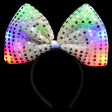 Flashing Sequin Bow Head Bopper