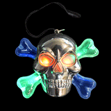 Flashing Skull Necklace