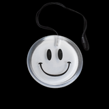 Flashing Circle Pendant Necklace - Smiley