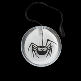 Flashing Circle Pendant Necklace - Spider