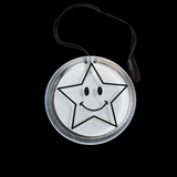 Flashing Circle Pendant Necklace - Happy Star