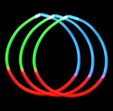 22" Tri-Colour Glow Necklace (Pack of 50)