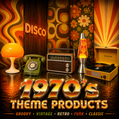 Hire - 1970's Theme Props