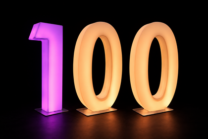 Hire - Glow Number 100