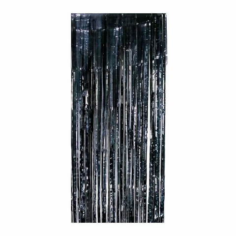 PM-613039 Foil Mylar Curtain - BLACK 2m x 1m