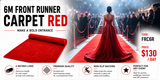 Hire - 6M Red Carpet Runner