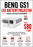 Hire - GS1 BenQ Battery Operated Projector