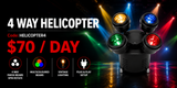 HIRE - 4 Way Helicopter