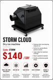 HIRE - Stormcloud Dry Ice Low Fog Machine
