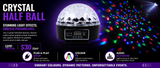 Hire - Crystal 1/2 Ball Party Light