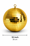 Hire - 12" (30cm) Gold Mirror Disco Ball