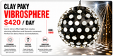 Hire - Clay Paky Vibrosphere Mirror Ball