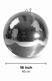 Hire - 16" (40cm) Silver Mirror Disco Ball