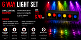 Hire - 6 Way Ground Row Party Light Set