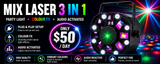 Hire - Mix Laser 3in1 Lighting FX
