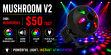 Hire - Mushroom V2 Party Light