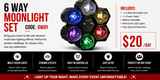 Hire - Moonlight 6-Way Party Light Kit