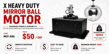 Hire - EXTRA Heavy Duty DMX Mirror Ball Motor 180kg