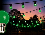 HIRE - Festoon 25m GREEN Globes