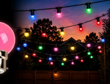 HIRE - Festoon 25m MULTICOLOURED Globes
