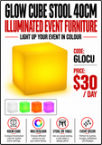 Hire - Glow Furniture LED Stool