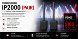 HIRE - IP2000 Turbosound Speaker Column (Pair)