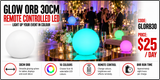 Hire - Glow LED Orb 30cm