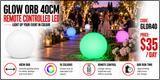 Hire - Glow LED Orb 40cm